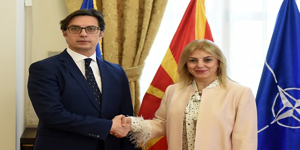 Претседателот Пендаровски се сретна со амбасадорката на Република Турција, Тулин Еркал Кара