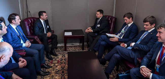 Премиерот Заев и Премиерот на Естонија Ратас: Естонија останува со силна поддршка за Северна Македонија за започнување преговори со ЕУ во октомври